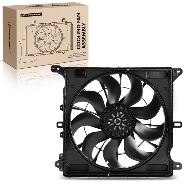 Single Radiator Fan Assembly with Brushless Motor for Jeep WK2 Grand Cherokee 21-24