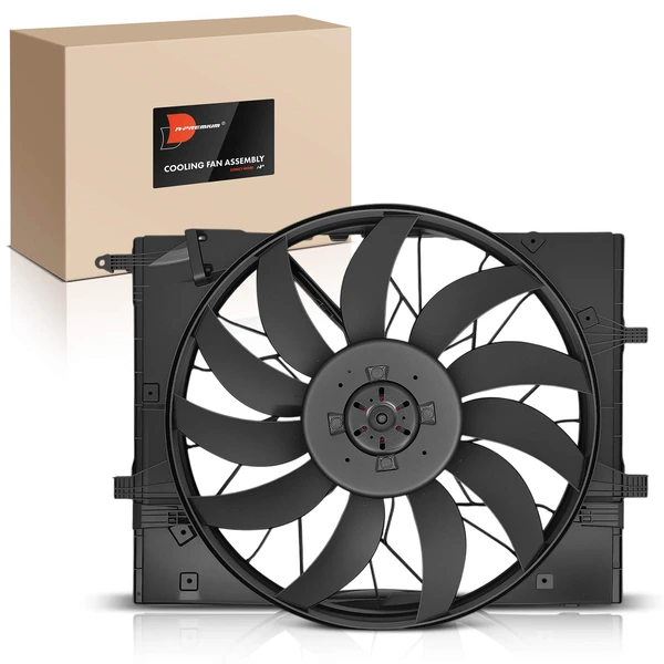 Single Radiator Cooling Fan Assembly for Mercedes-Benz S550 2017 C63 AMG S 2015-2021
