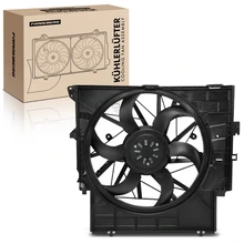 Single Engine Radiator Cooling Fan with Shroud Assembly for 2015-2018 BMW X4