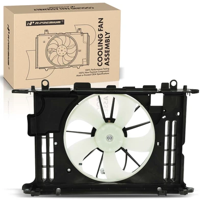 Single Radiator Cooling Fan Assembly with Shroud