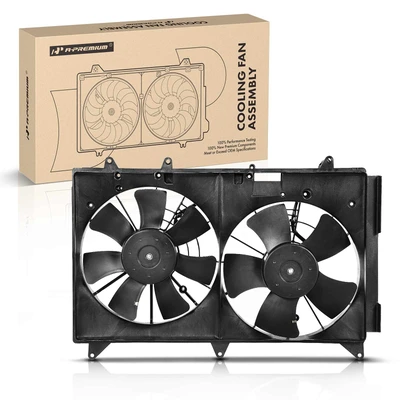 Radiator and Condenser Cooling Fan Assembly with Shroud