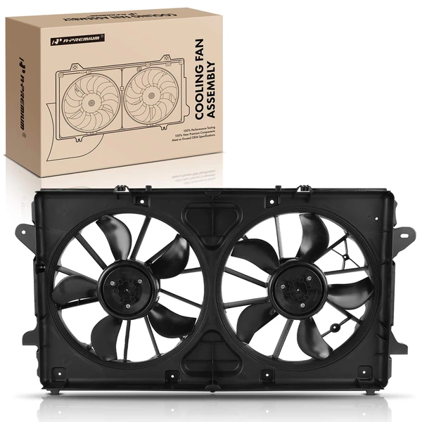Dual Radiator Cooling Fan Assembly with Brushless Motor for 2021-2023 Chevrolet Suburban