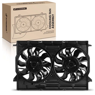 Dual Radiator Cooling Fan Assembly with Brushless Motor