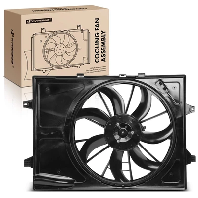 Single Engine Cooling Fan with Shroud Assembly