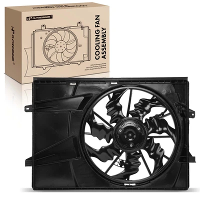 Single Radiator Cooling Fan Assembly with Brushless Motor