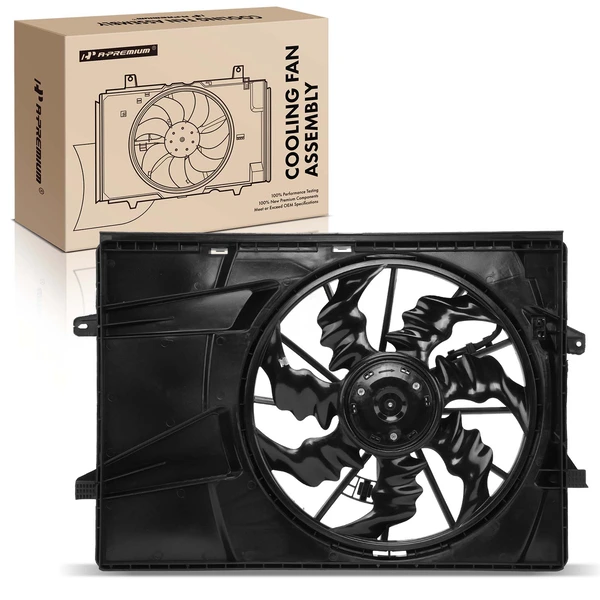 Single Radiator Cooling Fan Assembly with Brushless Motor for Kia Sorento 21-23 L4 2.5L