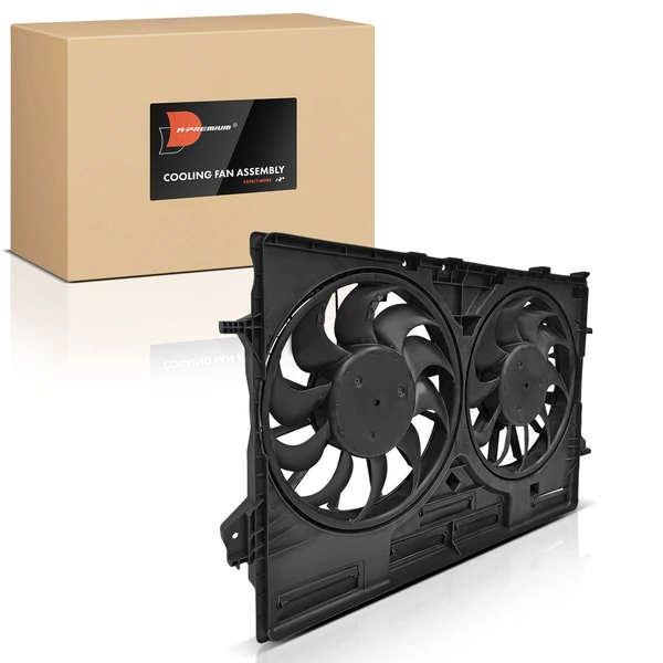 Dual Radiator Cooling Fan Assembly with Brushless Motor for Nissan Rogue 2021-2023