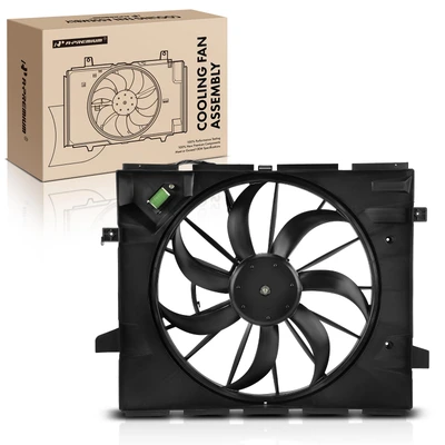 Single Radiator Cooling Fan with Shroud Assembly