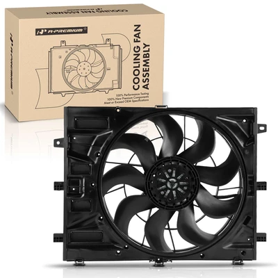 Single Radiator Fan Assembly with Brushless Motor