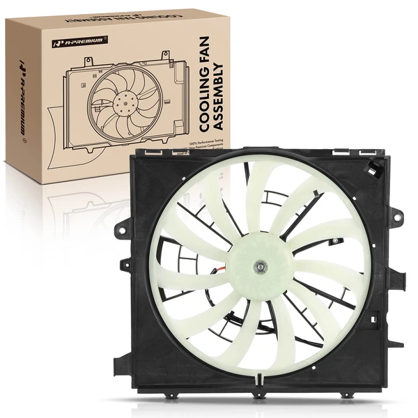 Single Radiator Cooling Fan Assembly with 2 Blade for 2021-2022 Chevrolet Camaro