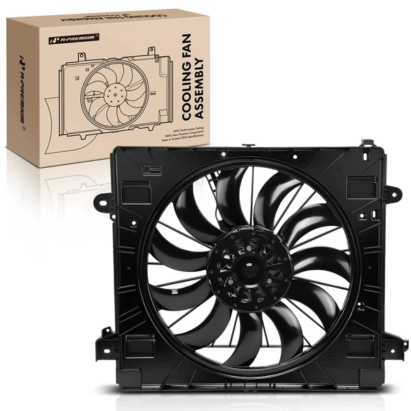 Single Radiator Fan Assembly with Brushless Motor for 2020-2023 Cadillac CT5