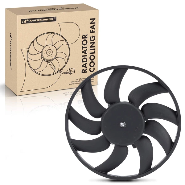 Passenger Radiator Cooling Fan Assembly for 2010-2014 Audi A5