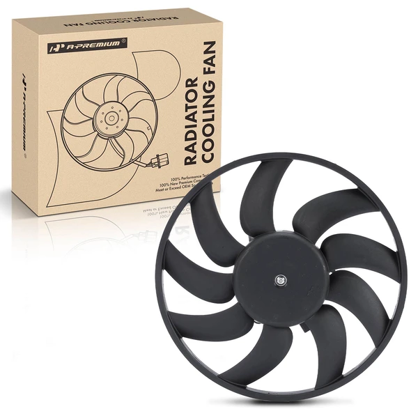 Driver Radiator Cooling Fan Assembly for 2010-2014 Audi A5