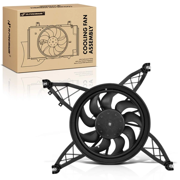 Single Radiator Fan Assembly with Brushless Motor for 2020 Ford F-550 Super Duty