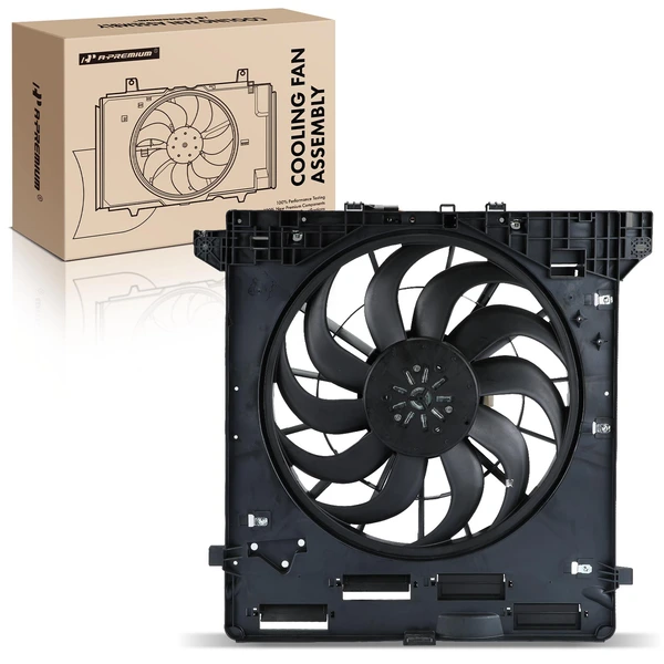 Single Radiator Cooling Fan Assembly with Brushless Motor for 2020-2023 Ford Explorer