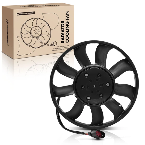 Radiator Cooling Fan Assembly with Shroud for 2021-2023 Audi A8 Quattro