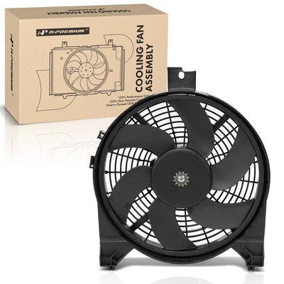 Single AC Condenser Fan with Shroud Assembly