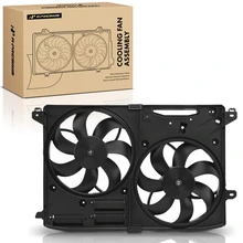 Radiator Condenser Fan Assembly with Shroud for 2014-2020 Ford Fusion