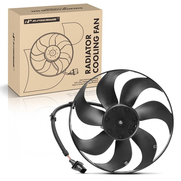 Radiator Cooling Fan Assembly for Volkswagen Beetle 1998-2003 Golf 2004-2006