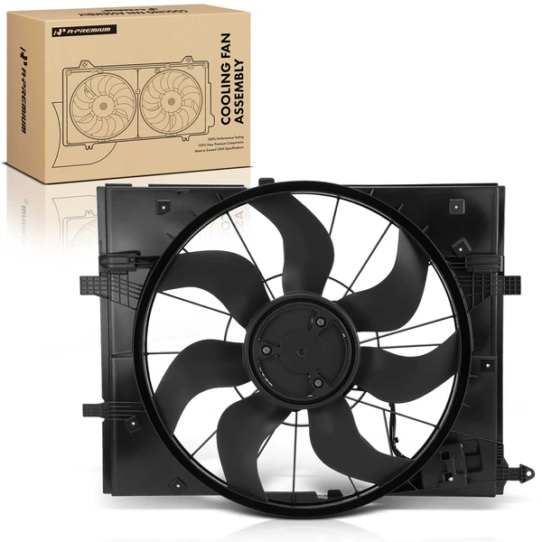 Radiator Cooling Fan Assembly with Shroud for Mercedes-Benz S450 S550 Maybach S550
