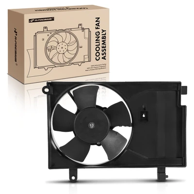 Single Radiator Cooling Fan with Shroud Assembly