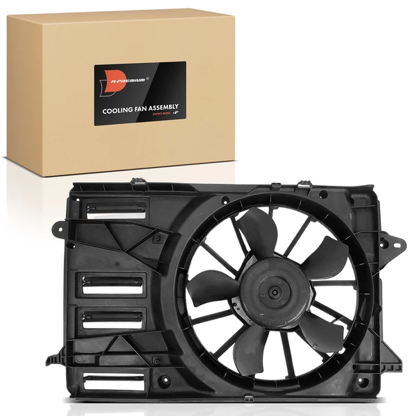 Single Radiator Condenser Fan Assembly with Brushless Motor for 2016-2019 Chevrolet Malibu