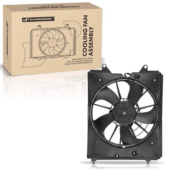 Left Radiator Cooling Fan Assembly for 2018-2023 Honda Odyssey