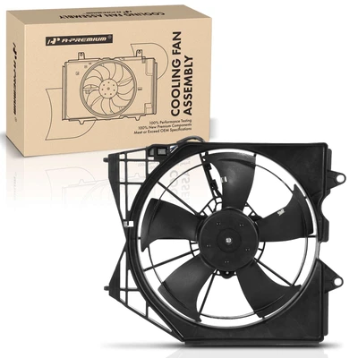 Left Engine Radiator Cooling Fan Assembly with Shroud