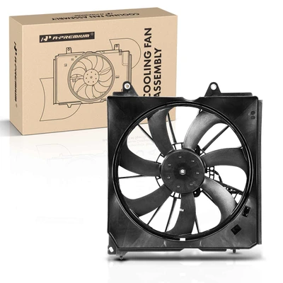 Left Engine Radiator Cooling Fan Assembly with Shroud
