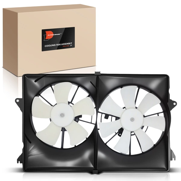 Dual Radiator Cooling Fan Assembly with Shroud for Chrysler Pacifica 2007-2008 V6 4.0L