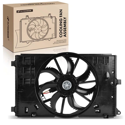 Single Radiator Cooling Fan Assembly with Brushless Motor
