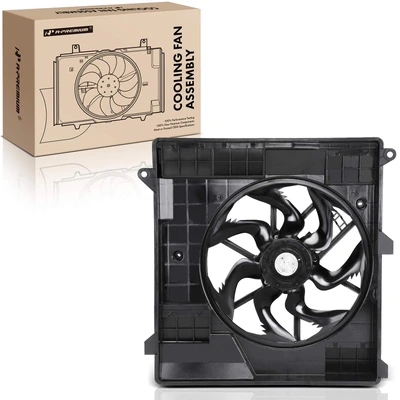 Single Radiator Cooling Fan Assembly with Brushless Motor