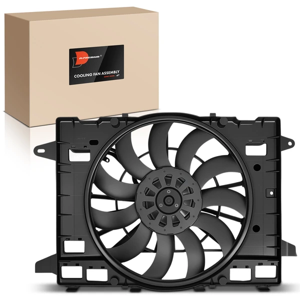 Single Radiator Fan Assembly with Brushless Motor for Cadillac CT6 2019-2020 V8 4.2L