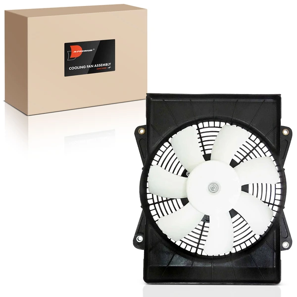 Single AC Condenser Fan Assembly with Shroud for 2017 Chevrolet LCF 5500HD