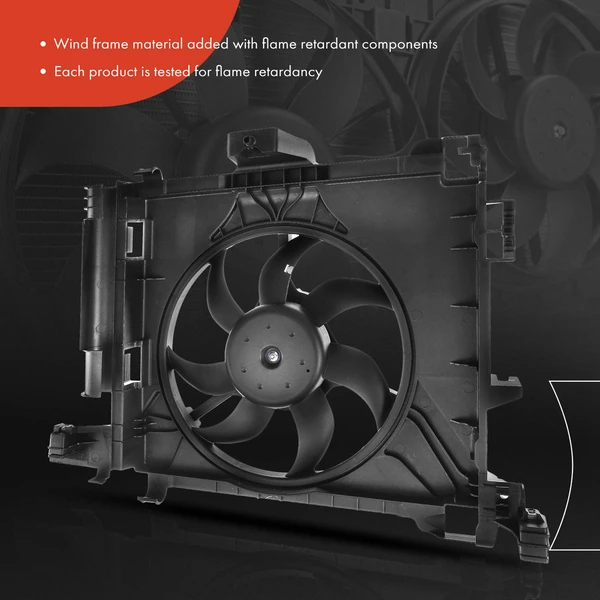 Radiator Cooling Fan Motor Assembly for Smart Car Fortwo 451 L3 1.0L 2008-2015