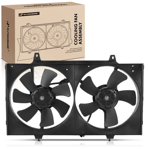 Dual Radiator Cooling Fan Assembly for Nissan Altima 1993-1997 L4 2.4L