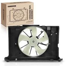 Single Radiator Fan Assembly with Control Module for 2009-2013 Toyota Corolla