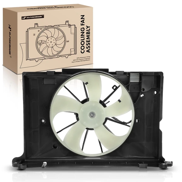 Single Radiator Fan Assembly with Control Module for Toyota Corolla Matrix 09-13