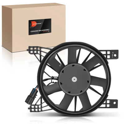 Single Front Driver Radiator Fan Assembly with Brushless Motor
