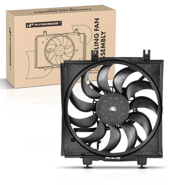 Right AC Condenser Cooling Fan Assembly for Subaru Forester 14-18 WRX 15-21