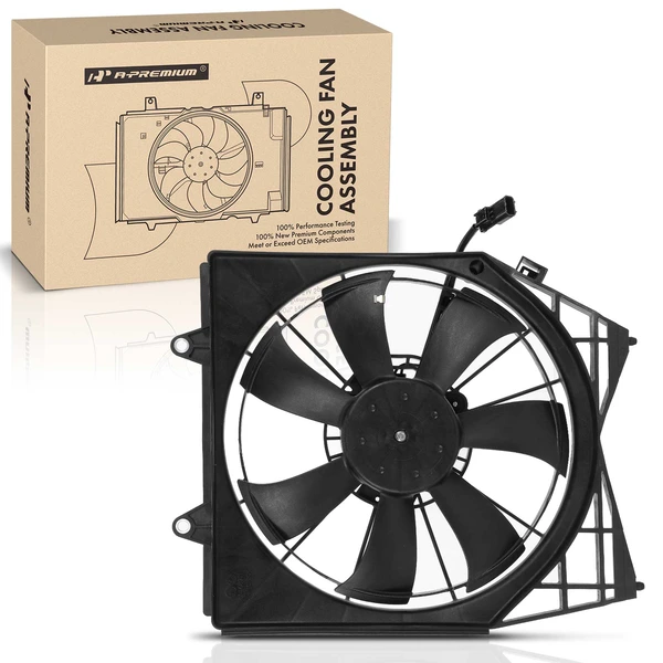 Right Engine Radiator Cooling Fan Assembly with Shroud for 2021-2022 Acura TLX