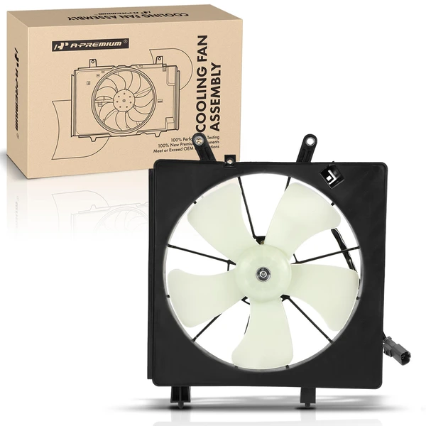 Single Radiator Cooling Fan with Shroud Assembly for 2001-2005 Honda Civic