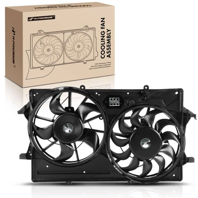 Dual Radiator Cooling Fan Assembly with Air Conditioning