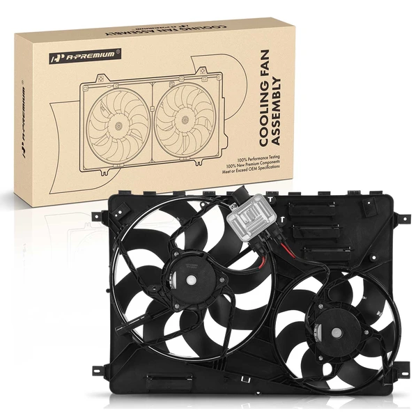 Engine Radiator Cooling Fan Assembly for 2012-2017 Land Rover Range Rover Evoque