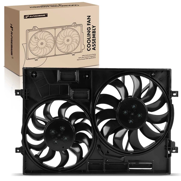 Dual Radiator Cooling Fan Assembly with Brushless Motor for 2019-2021 Audi Q3