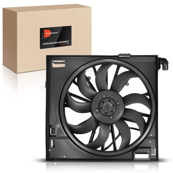 Single Radiator Cooling Fan Assembly for Jaguar F-Type 2014-2020 with Extra Cooling