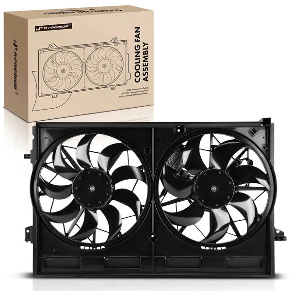 Dual Radiator Cooling Fan Assembly with Shroud for 2022-2024 Mitsubishi Outlander