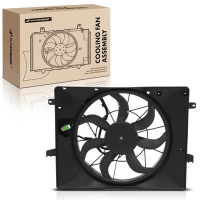 Single Radiator Cooling Fan Assembly with Resistor