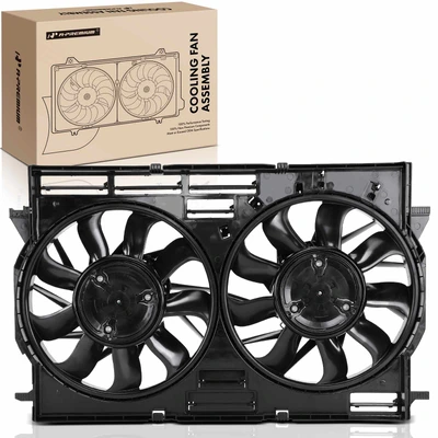 Dual Radiator Cooling Fan Assembly with Brushless Motor