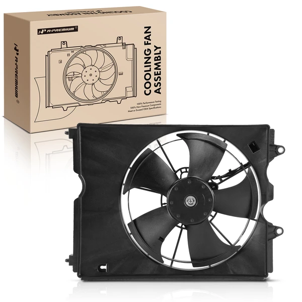 Single Radiator Cooling Fan with Shroud for Acura RDX 2019-2022 L4 2.0L 2-Blade